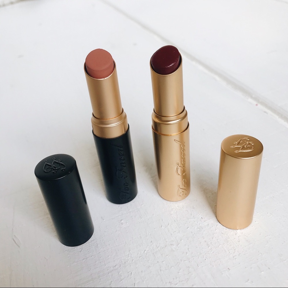 (2) Too Faced Lipsticks